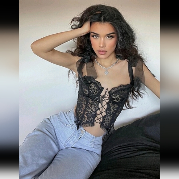 Corset Lace Top - Picture 7 of 7